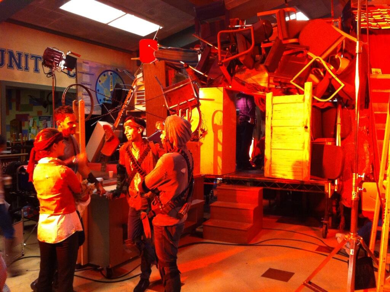 Illustration for article titled Go behind the scenes on Community with set photos from Troy’s farewell episode